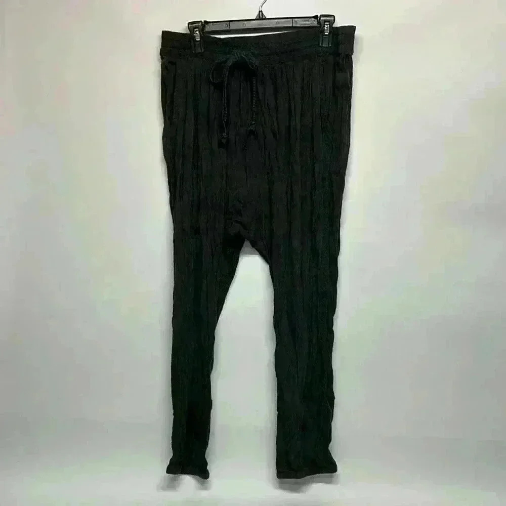 Aerie size large Harlem gray pants drawstring, joggers
